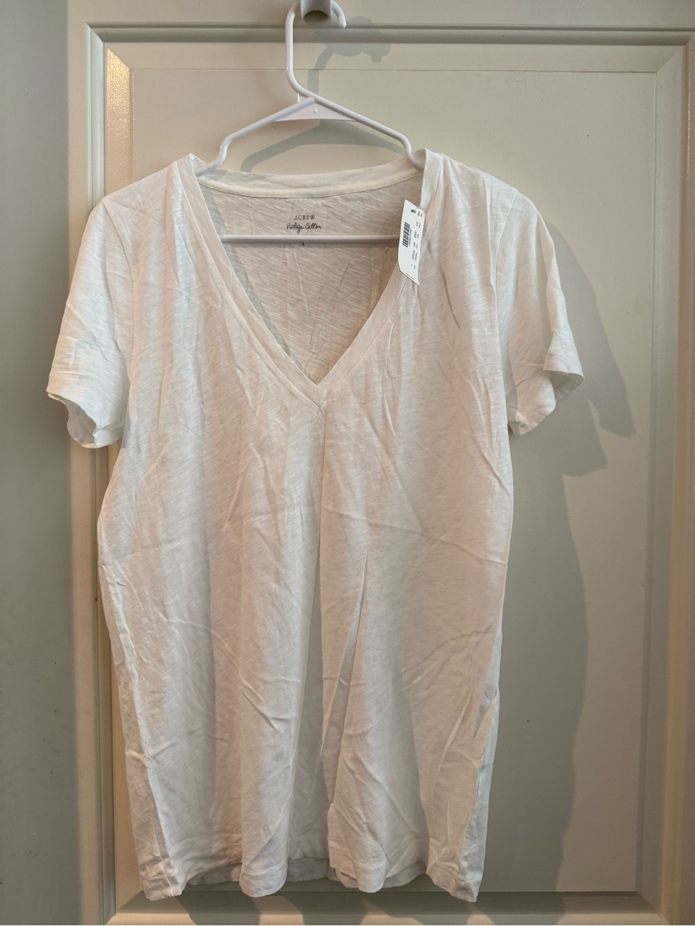 Classic White V-Neck Tee
